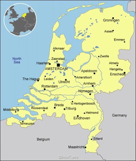 netherlands map 0 Netherlands Map