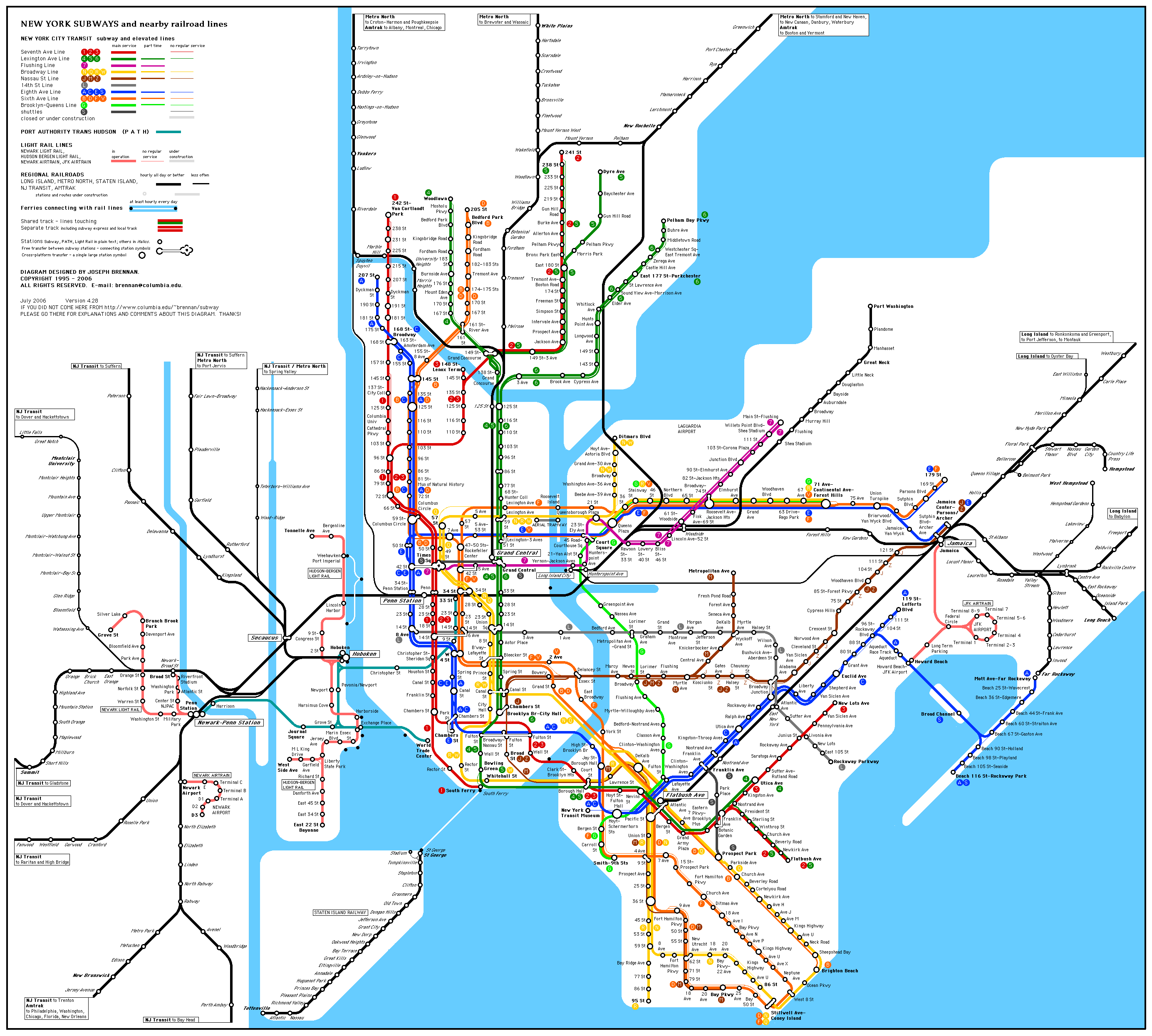 new york subway map Newark Subway Map