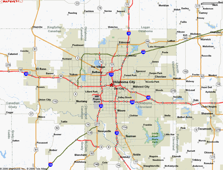 oklahoma city map 1 Oklahoma City Map