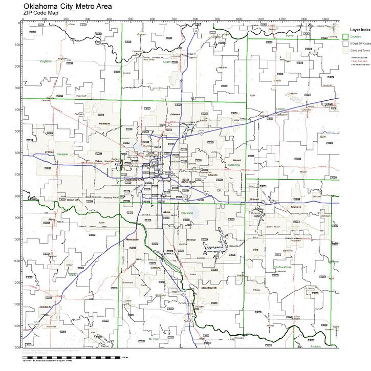 oklahoma city metro map  3 Oklahoma City Metro Map