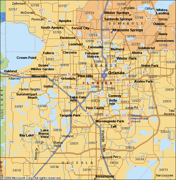 orlando metro map Orlando Metro Map