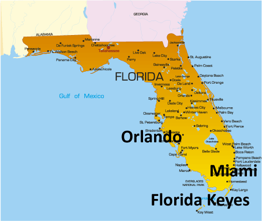 Map Of Orlando And Surrounding Cities World Map