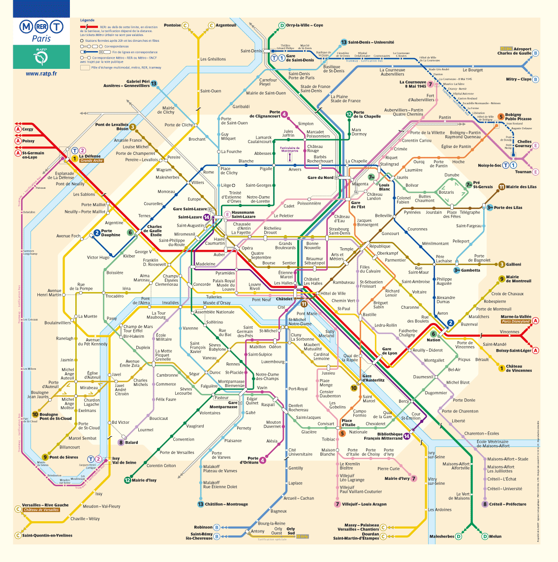 paris metro map  0 Paris Metro Map