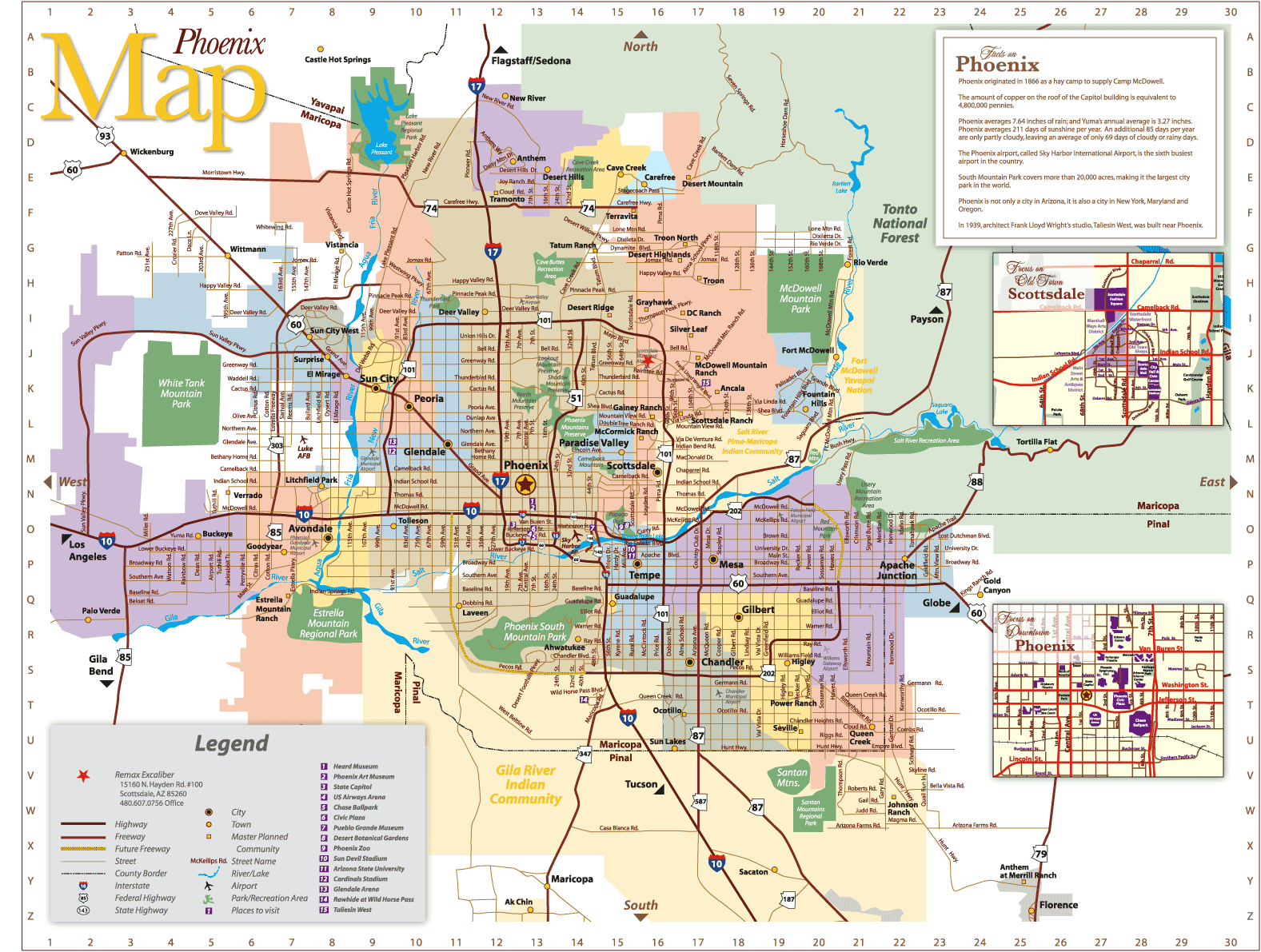 phoenixmesa metro map  0 Phoenix Mesa Metro Map