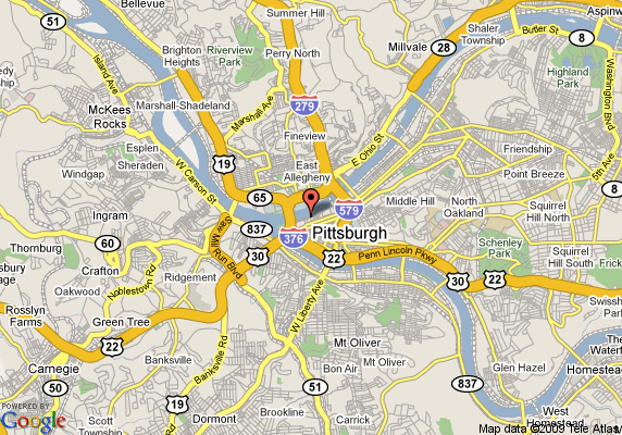 renaissance pittsburgh map Pittsburgh Map