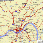 road map of cincinnati oh usa 150x150 Cincinnati Map