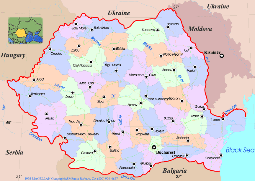 romania map Romania Map