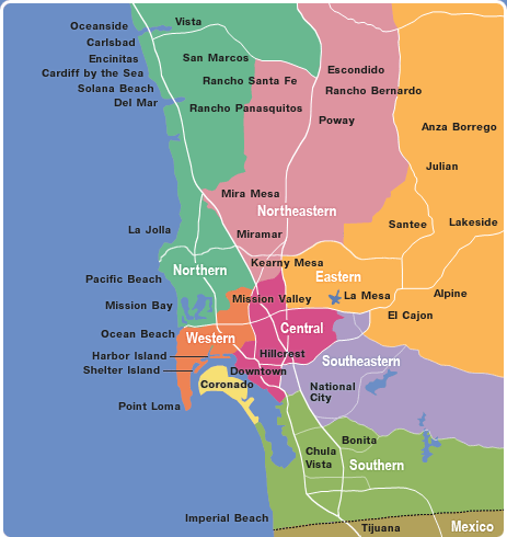 san diego map2 San Diego Map