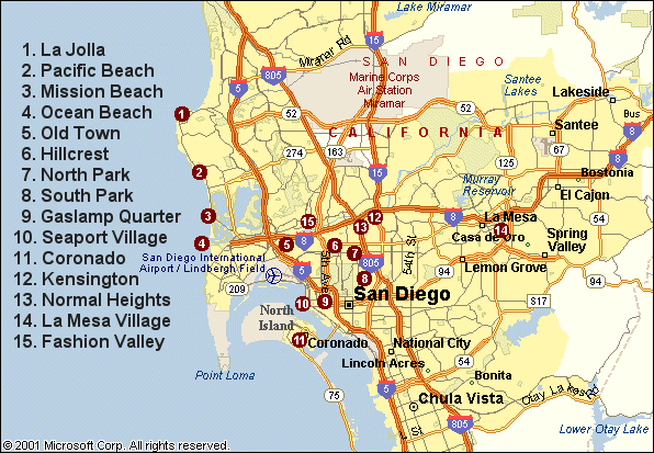 san diego map 1 San Diego Map