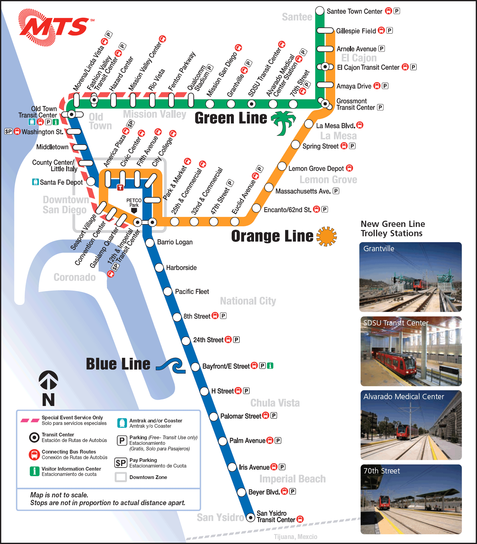 San Diego Subway Map - ToursMaps.com