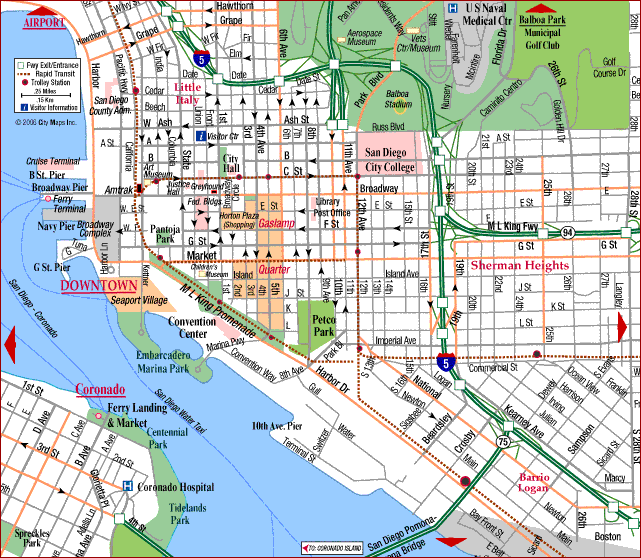 sandiego ctr San Diego Map