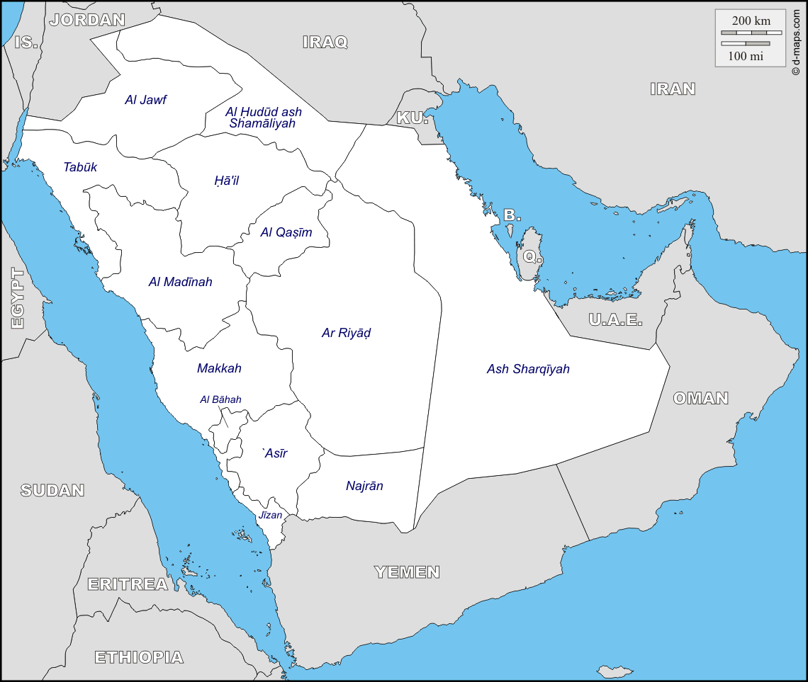 saudi arabia map  1 Saudi Arabia Map
