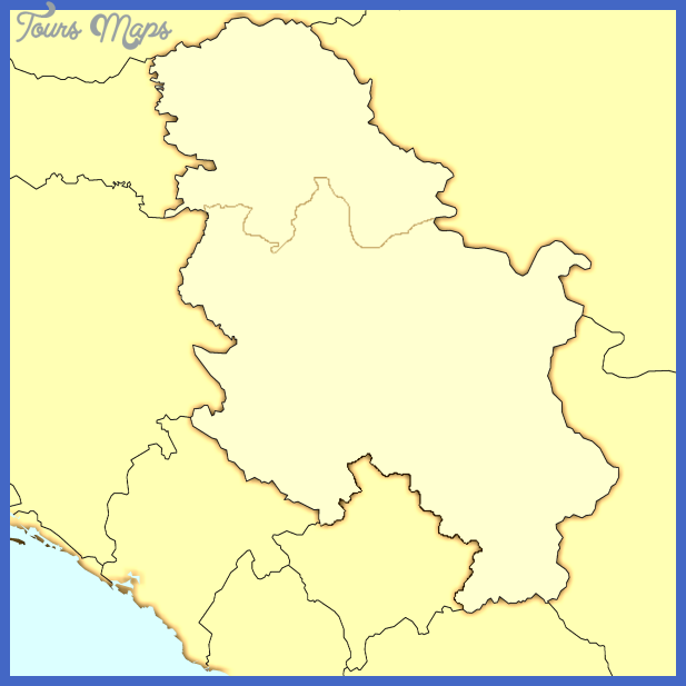 serbia map modern Serbia Map