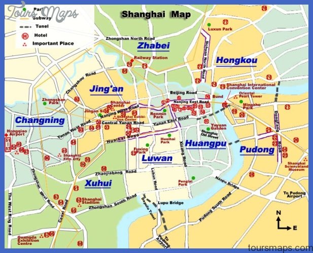 shanghaitouristmap Shanghai Map