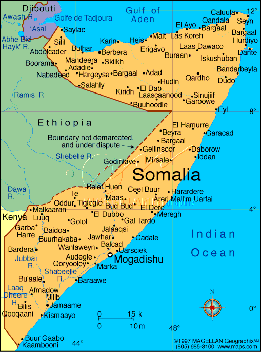somali w1 Somalia Map