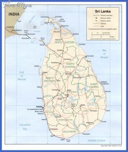 Sri Lanka Map - ToursMaps.com
