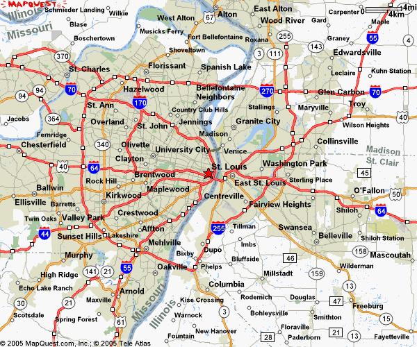 Saint Louis Missouri Us Mapping Semashow