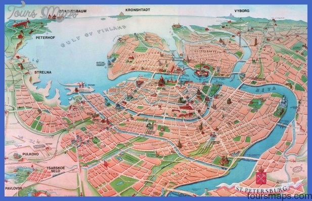 st petersburg map tourist attractions 0 St. Petersburg Map Tourist Attractions