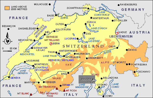 switzmap Switzerland Map