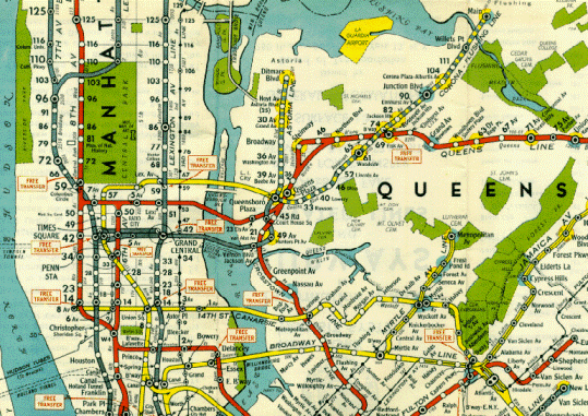 system 1948 Raleigh Subway Map