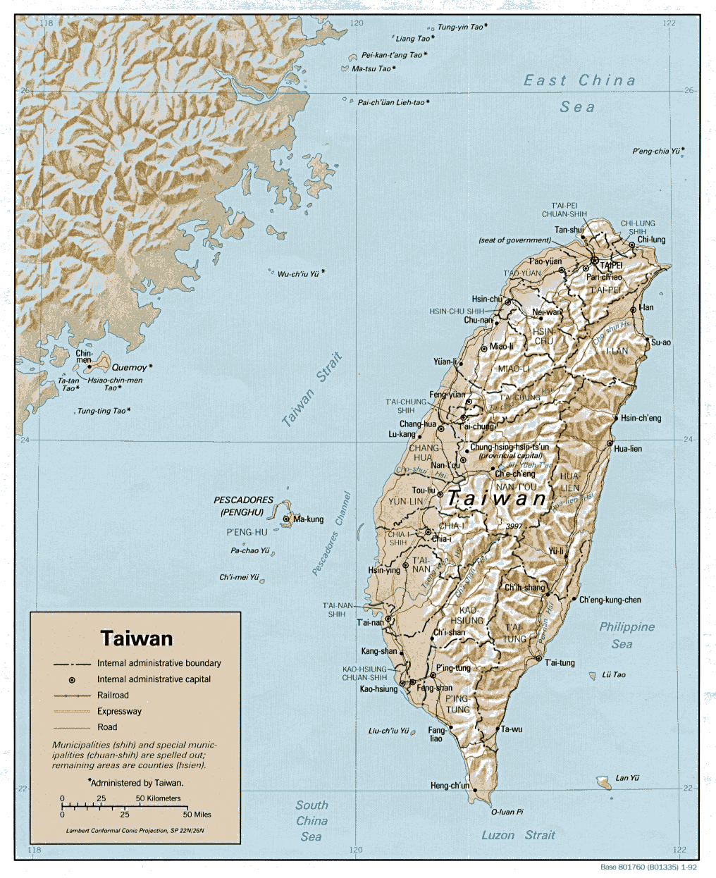 taiwan Taiwan Map Tourist Attractions