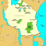 tanzania map 150x150 Tanzania Map Tourist Attractions