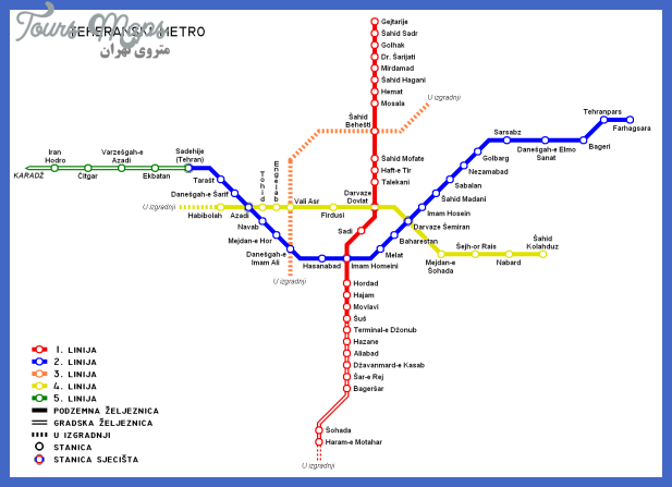 teheran metro hr Iran Subway Map