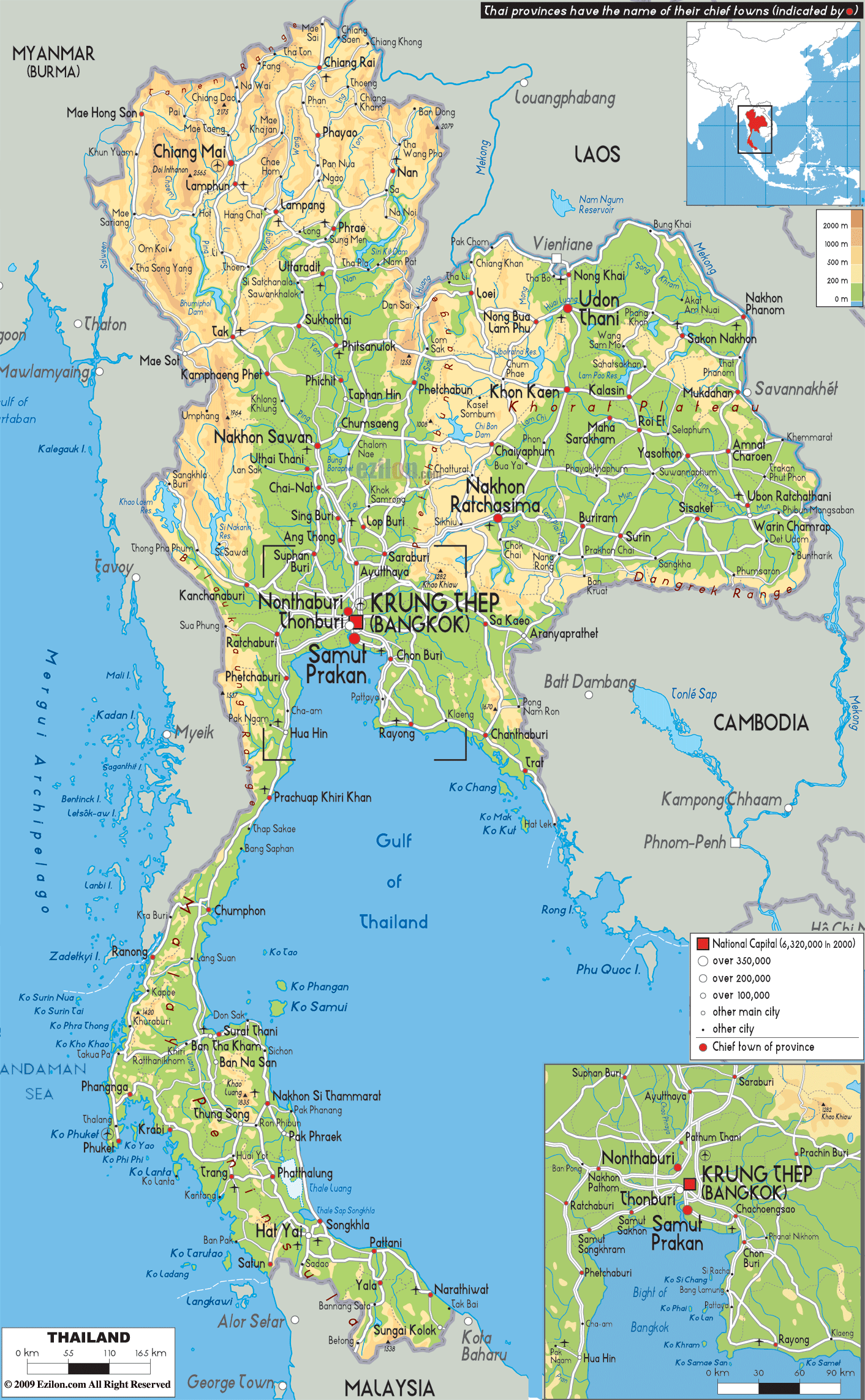 thailand map 0 Thailand Map