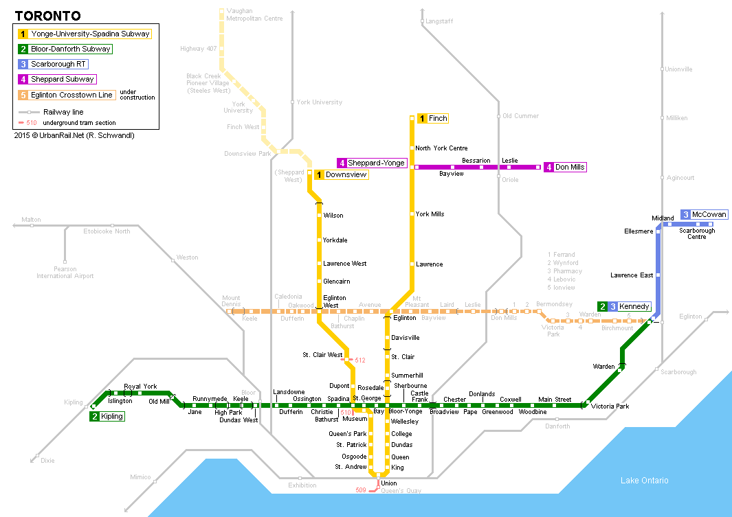 toronto map Toronto Metro Map