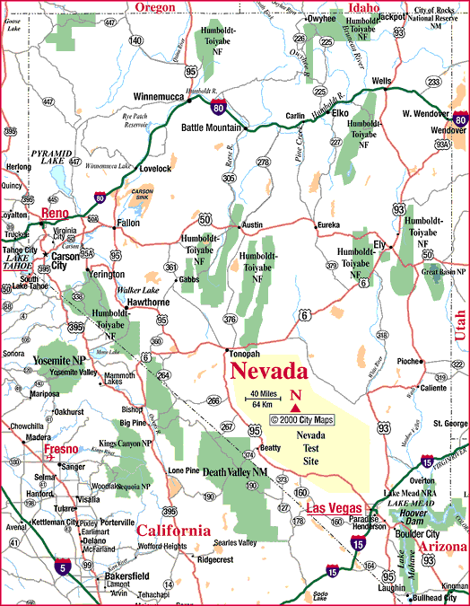 tourist map of nevada North Las Vegas Map Tourist Attractions