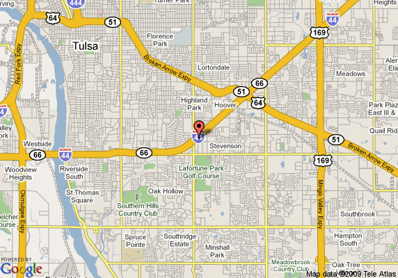 tulsa select hotel conference center map Tulsa Map. 