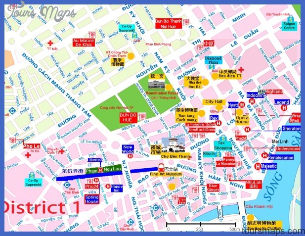 vcmap id 1366 no 1 Ho Chi Minh City Map Tourist Attractions