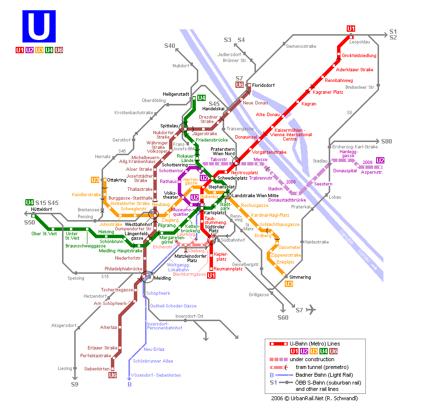 vienna map Colombia Subway Map