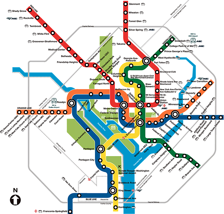 washington subway map  0 Washington Subway Map