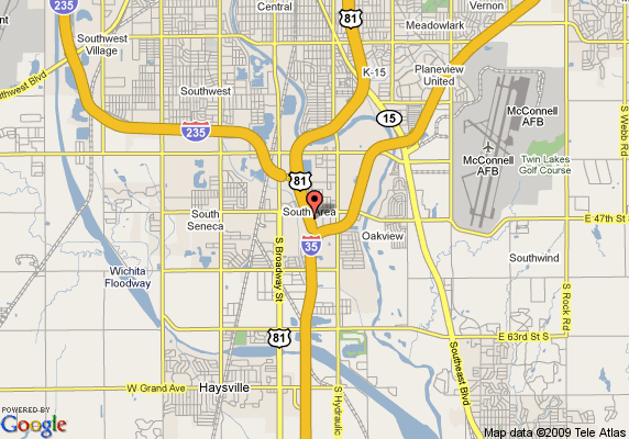 wichita days inn and suites map Wichita Map