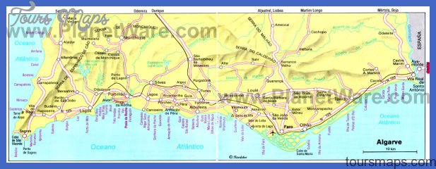 algarve map Lagos Map Tourist Attractions