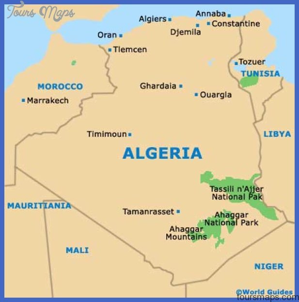 algeria map tourist attractions  4 Algeria Map Tourist Attractions