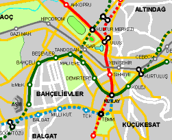 ankara metros Turkey Subway Map