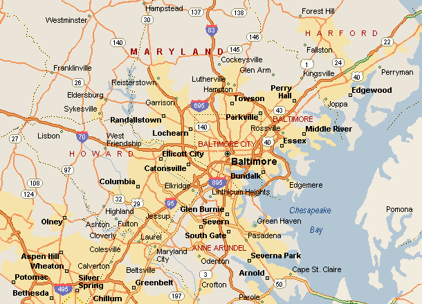 baltimore map 12182734 std Baltimore Metro Map