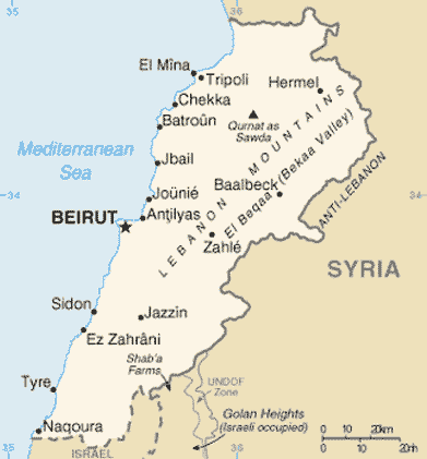 beirut map tourist attractions  1 Beirut Map Tourist Attractions
