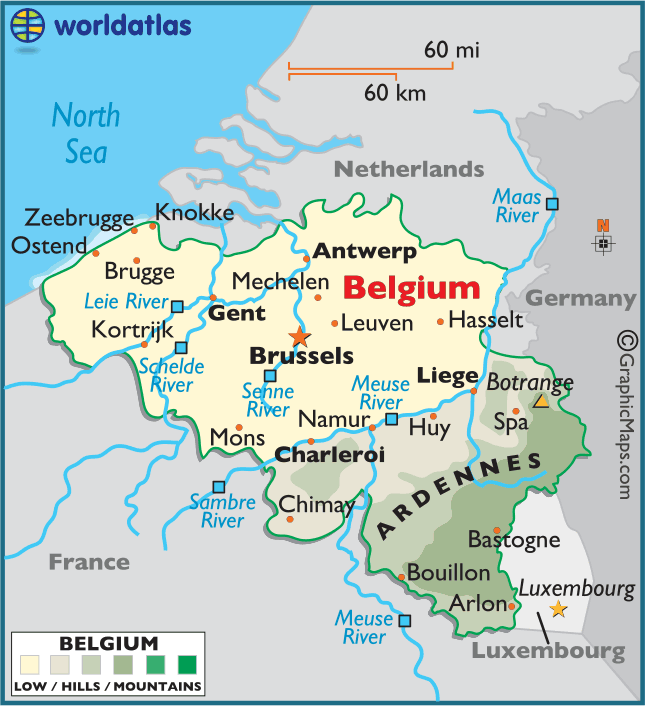 belgium map  17 Belgium Map