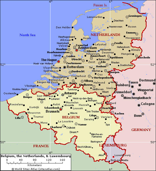 belgium holland map Belgium Map