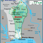 bjcolor 150x150 Benin Map