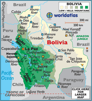 bonewzzz Bolivia Map Tourist Attractions