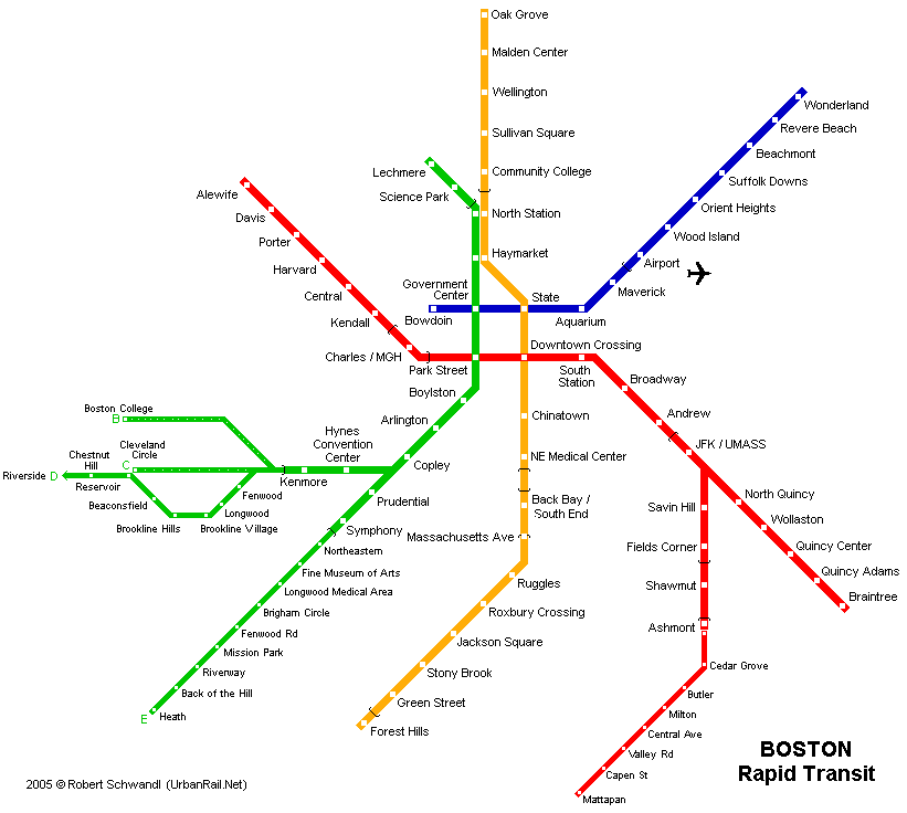 boston map metro map 1 Houston Subway Map