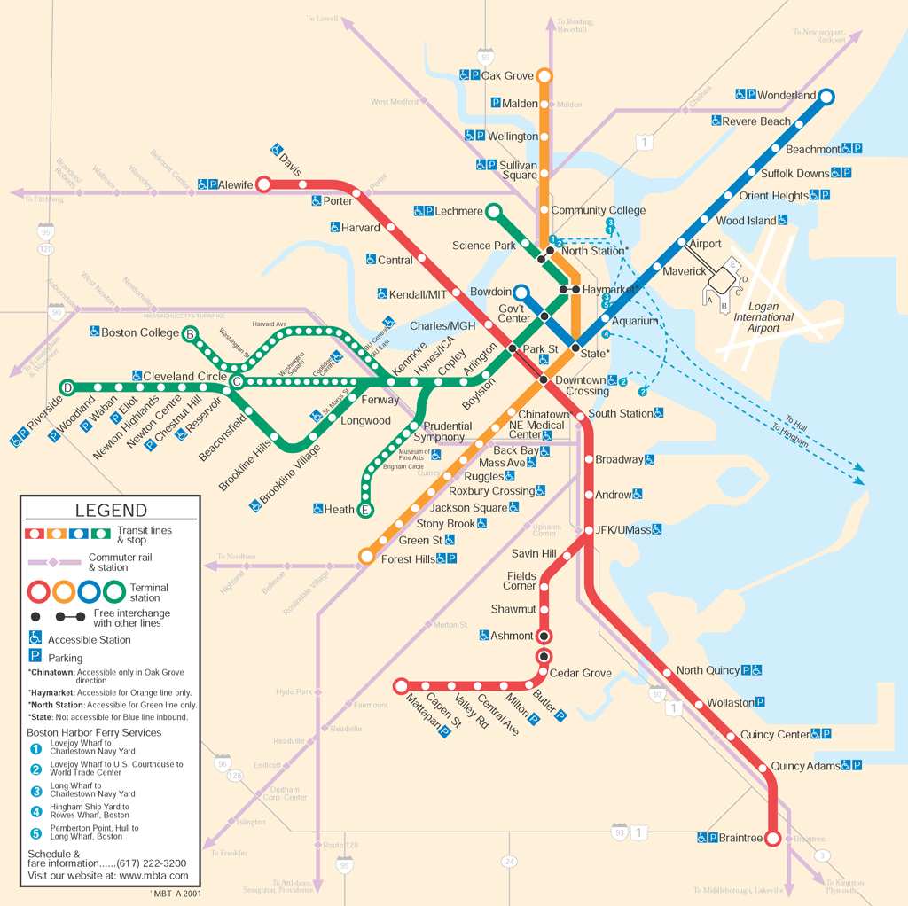 boston mbta map Phoenix Subway Map