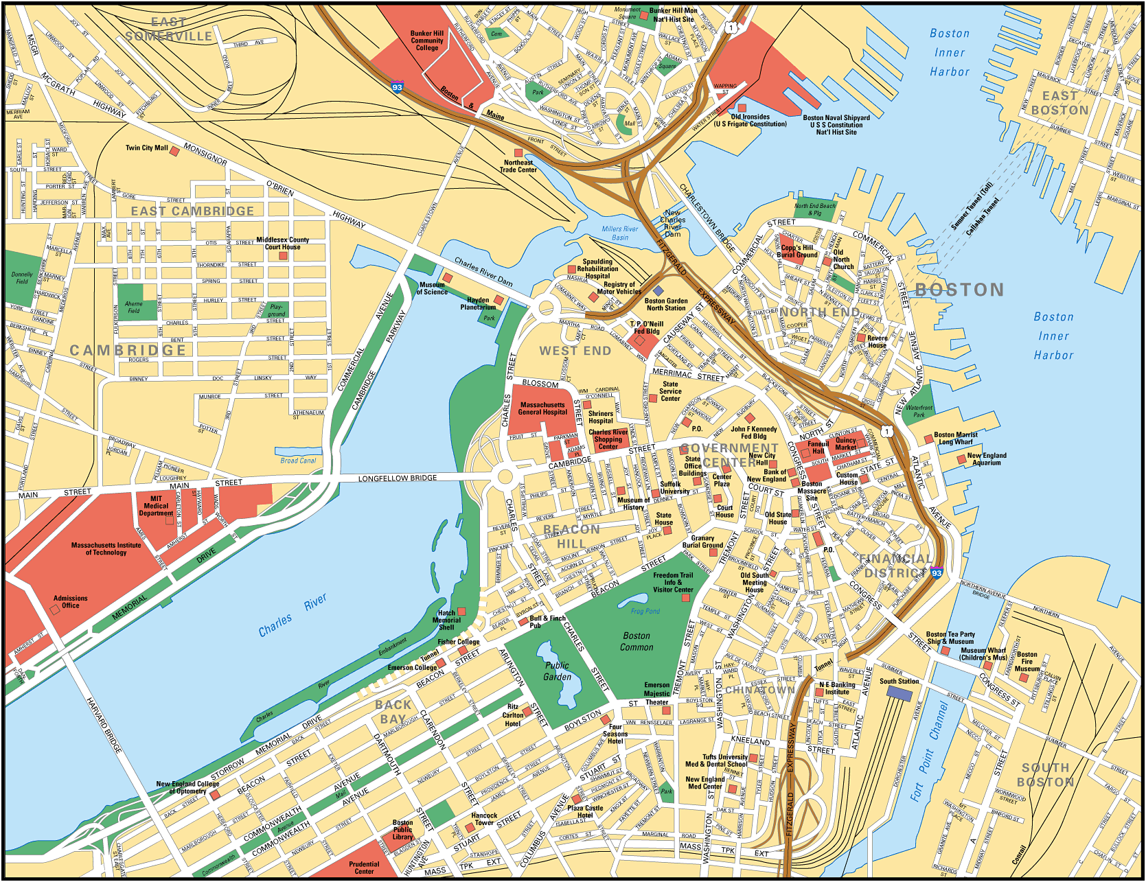 boston Boston Map