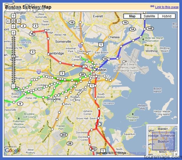 Boston Subway Map Toursmaps Com