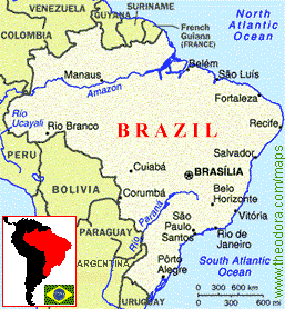 brazil Recife Map