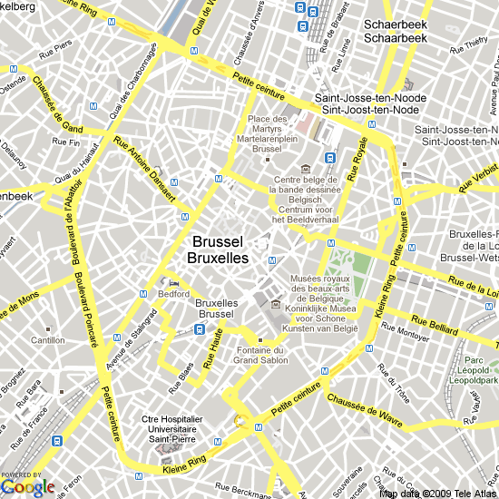 brussels belgium Brussels Subway Map